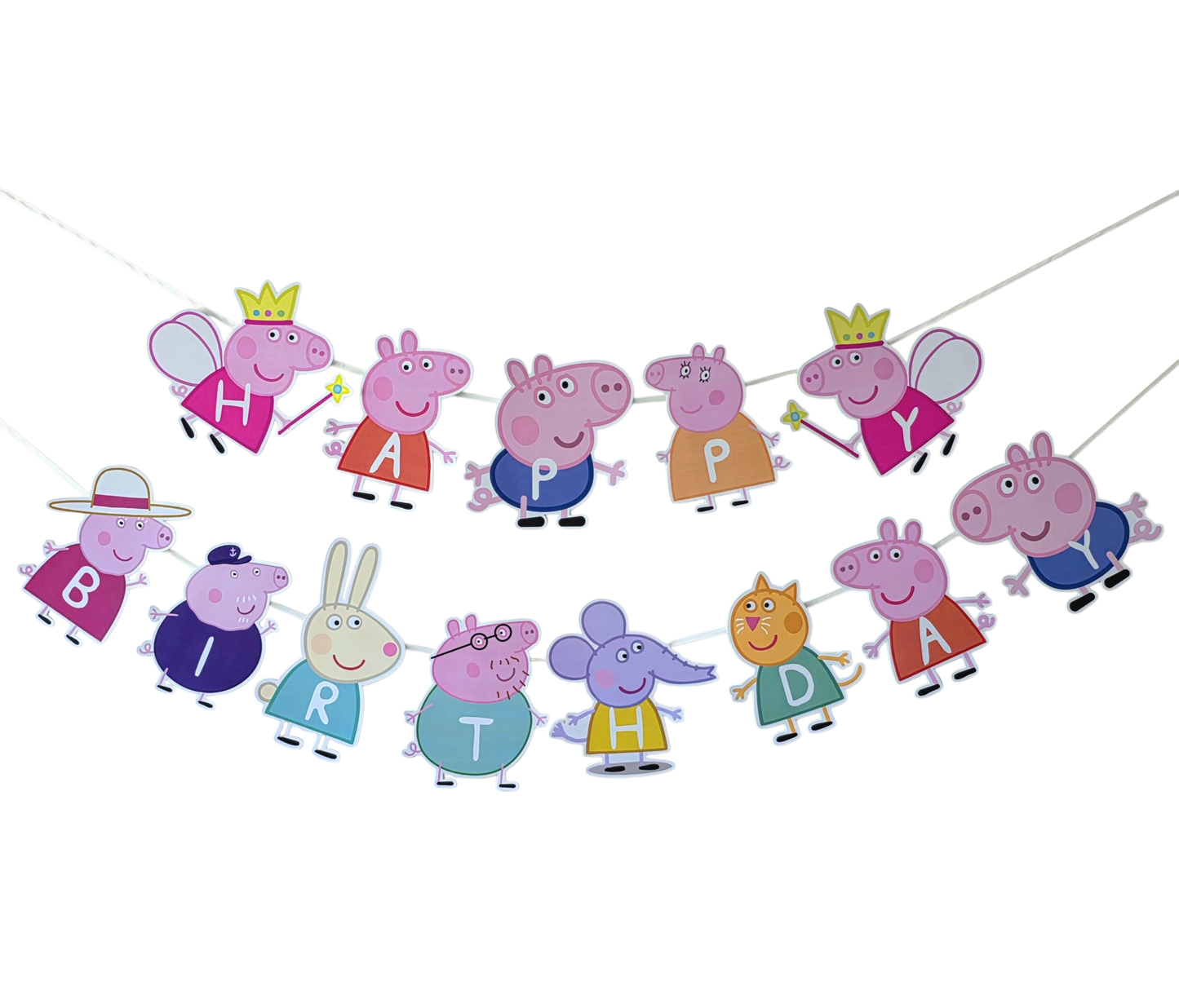 Peppa Pig Theme : Happy Birthday Banner