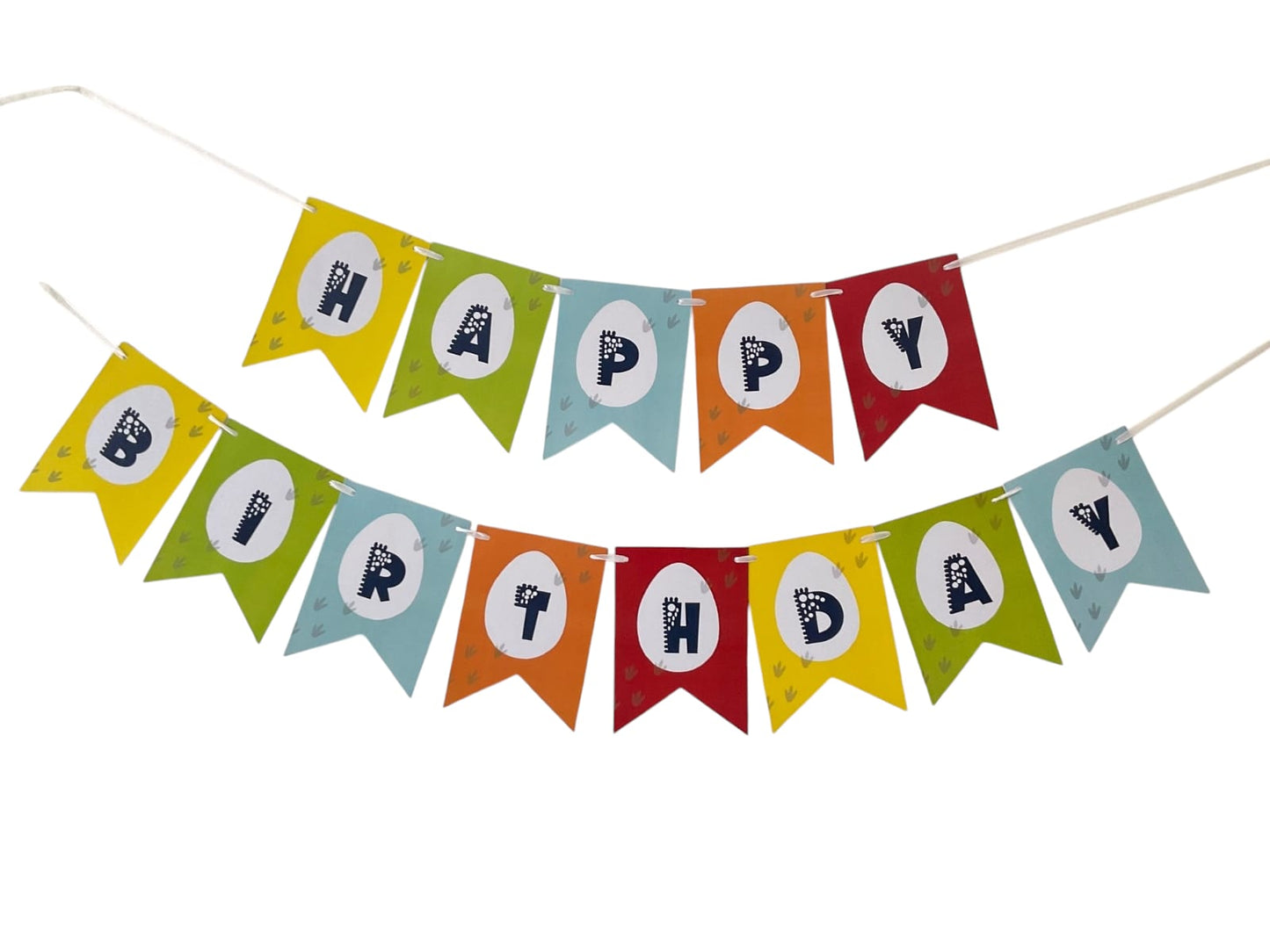 Dino theme : Happy Birthday Banner