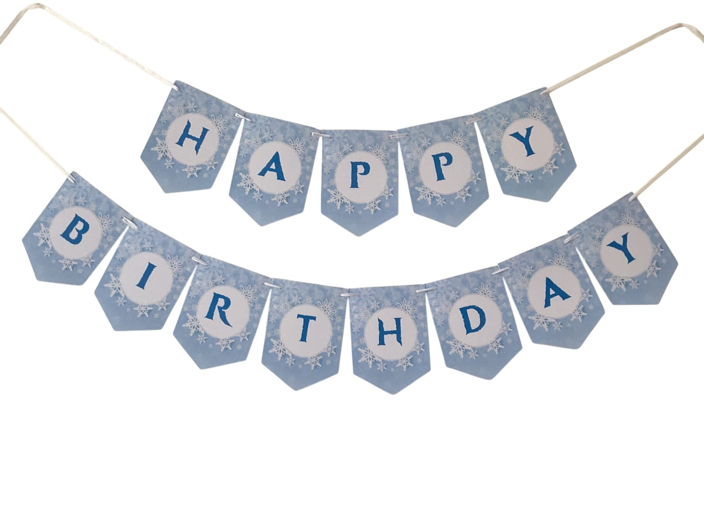 Frozen theme : Happy Birthday Banner.