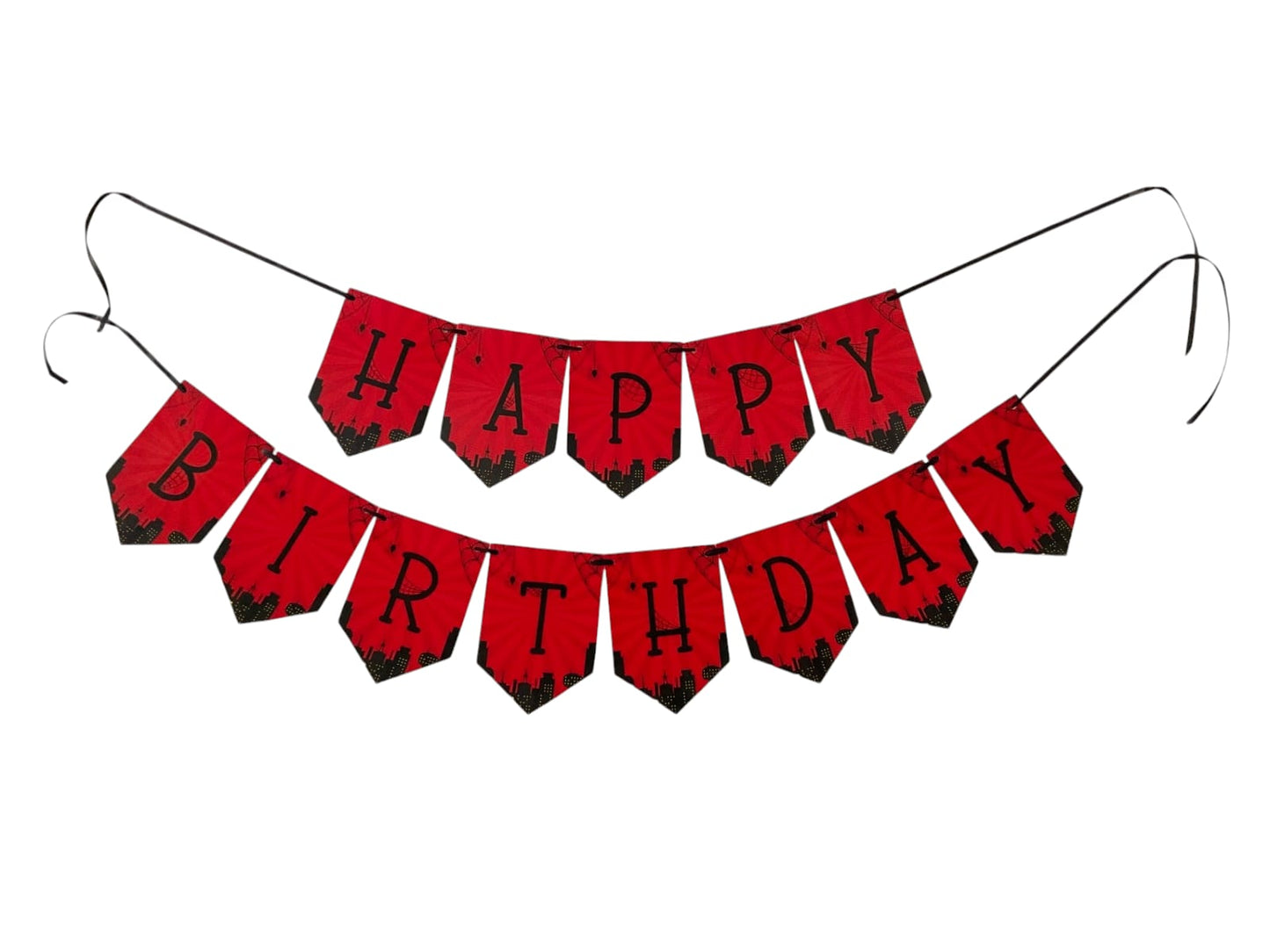 SpiderMan theme : Happy Birthday Banner.