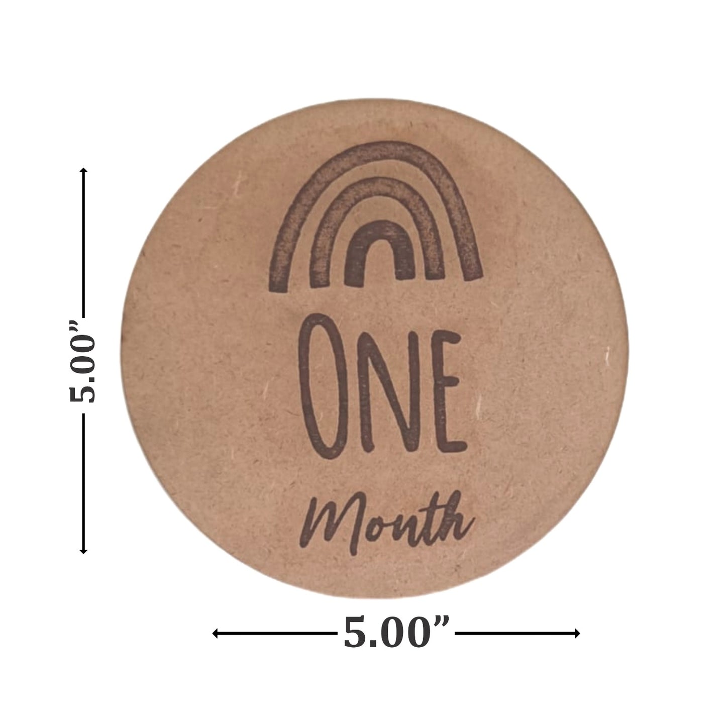 12-Month Milestone MDF Cutout