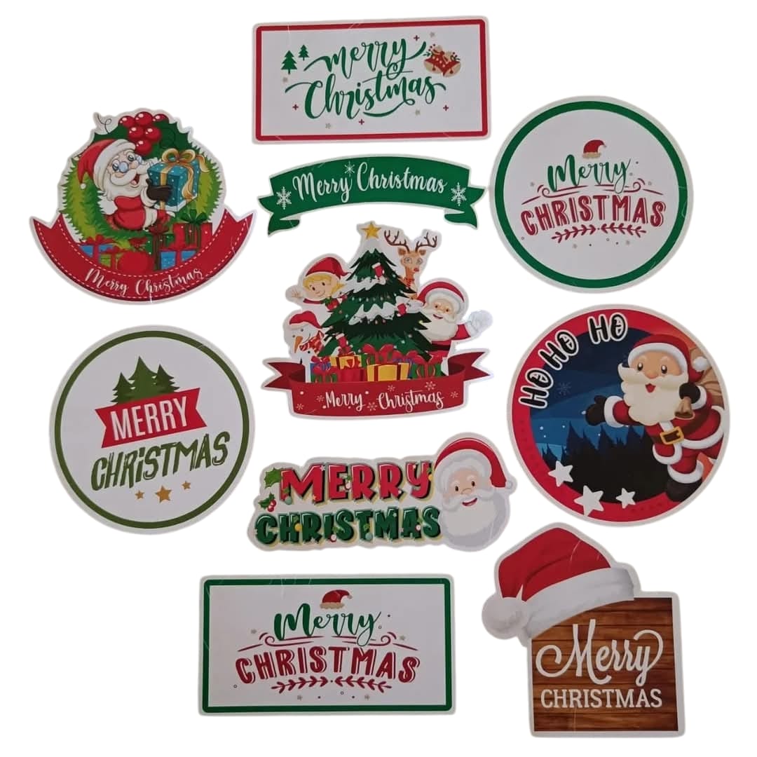 Christmas Cake Toppers set – Pack of 10
