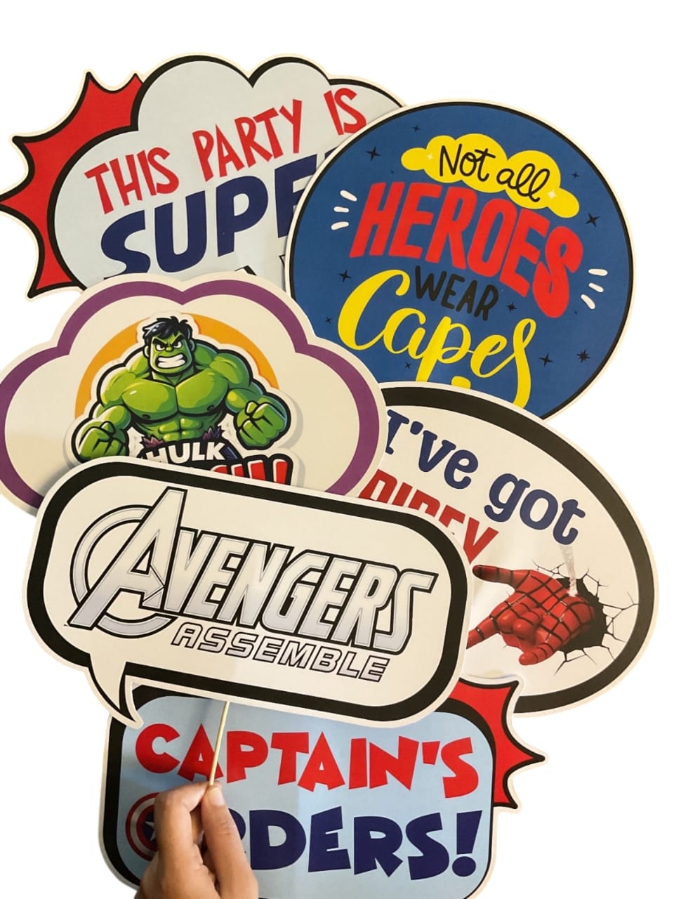 Avengers Theme – Props Pack (6 pcs)