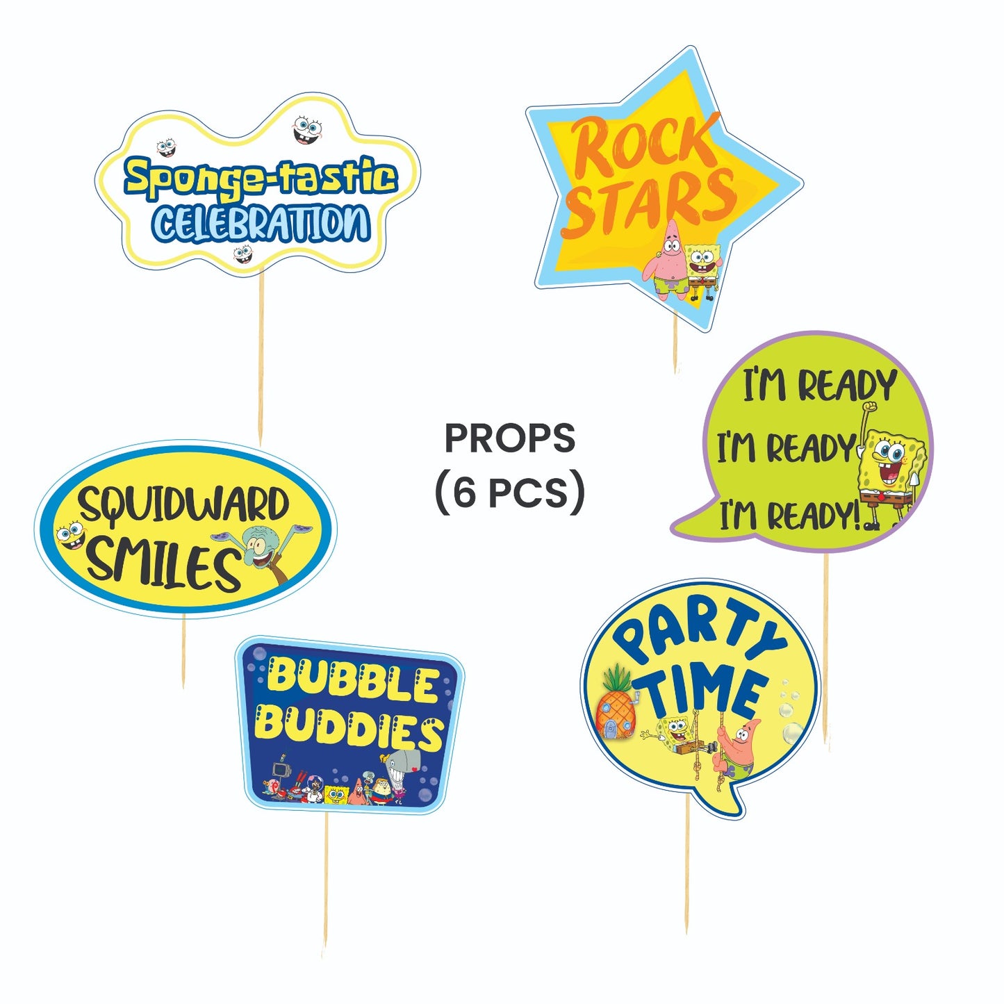 SpongeBob Theme – Props Pack (6 pcs)