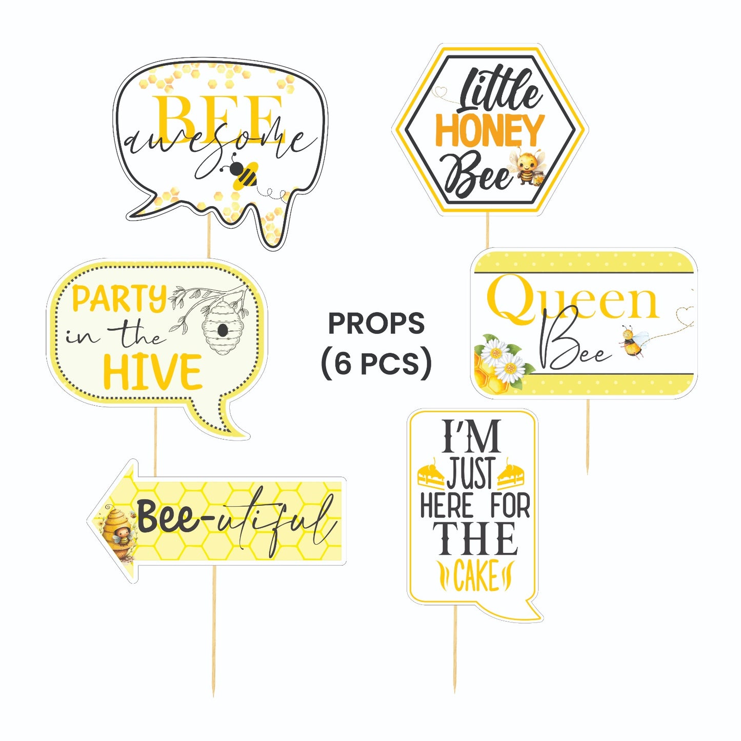 HoneyBee Theme – Props Pack (6 pcs)