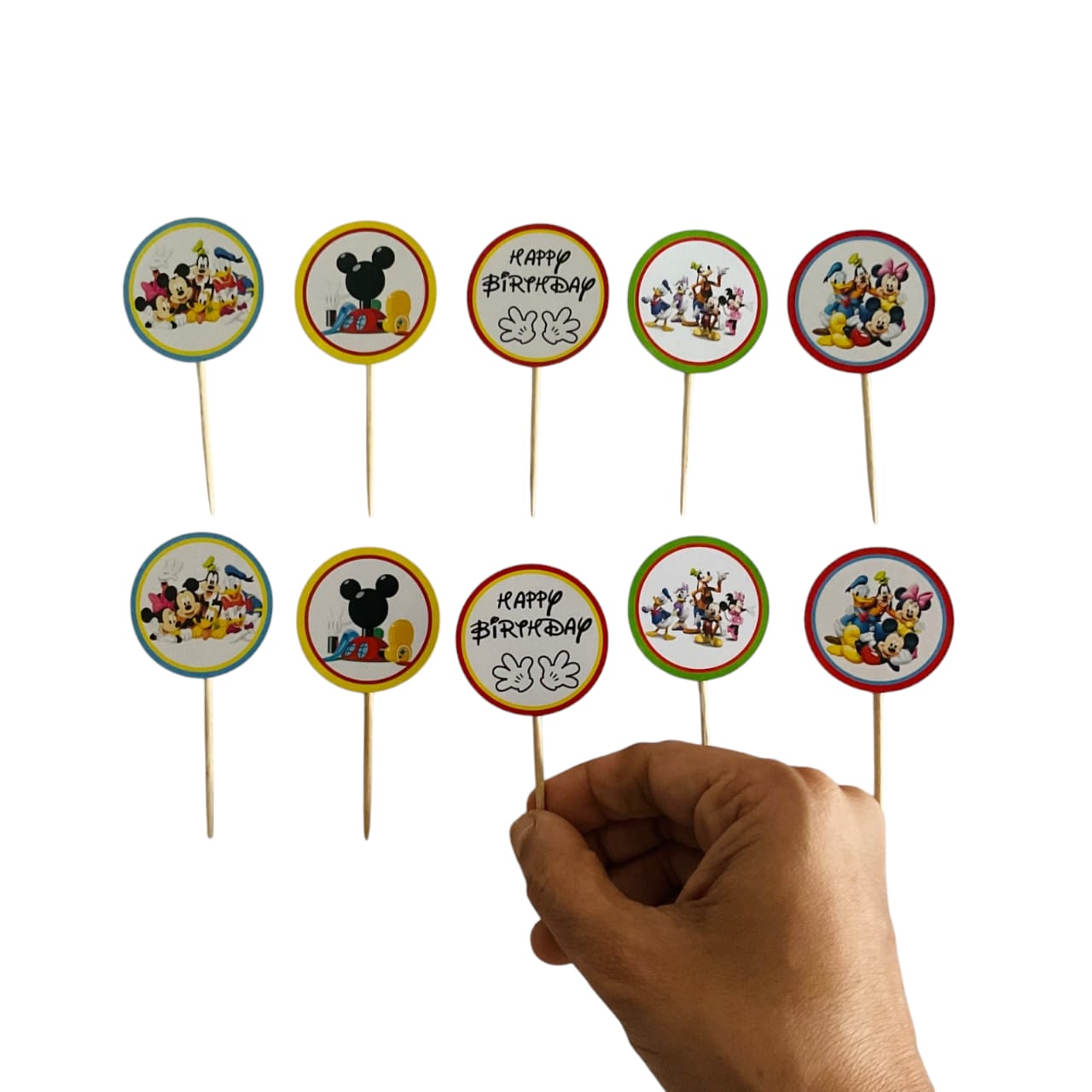 Club House theme Cupcake Toppers – Pack of 10