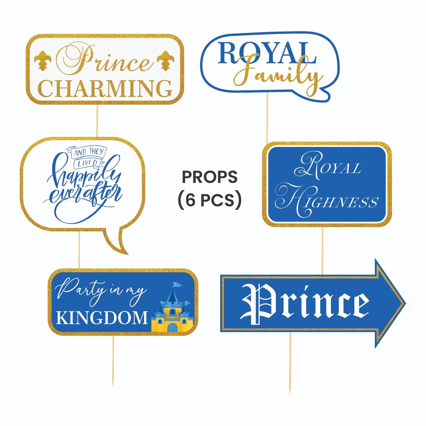 Prince Theme – Props Pack (6 pcs)