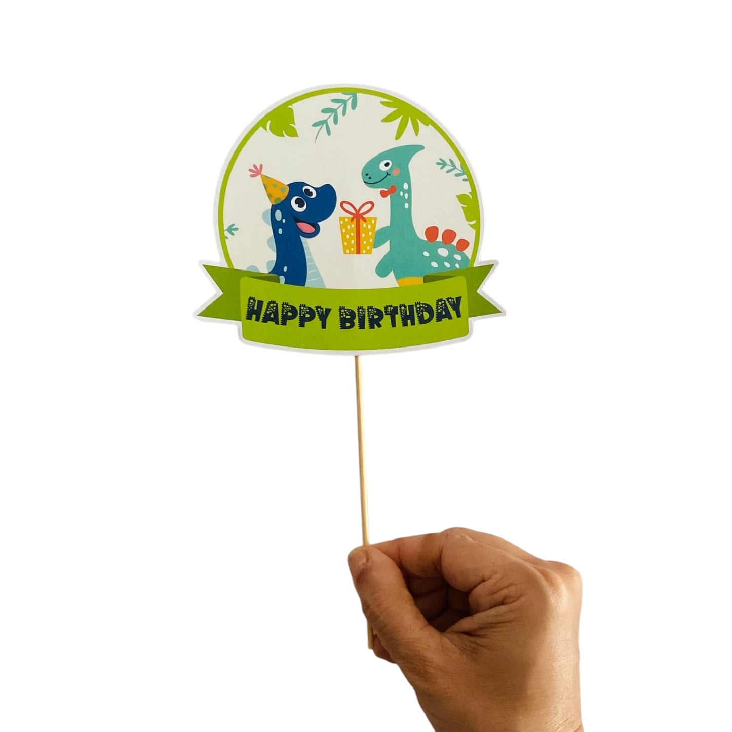 Dino Theme Cake Topper – Pack of 1