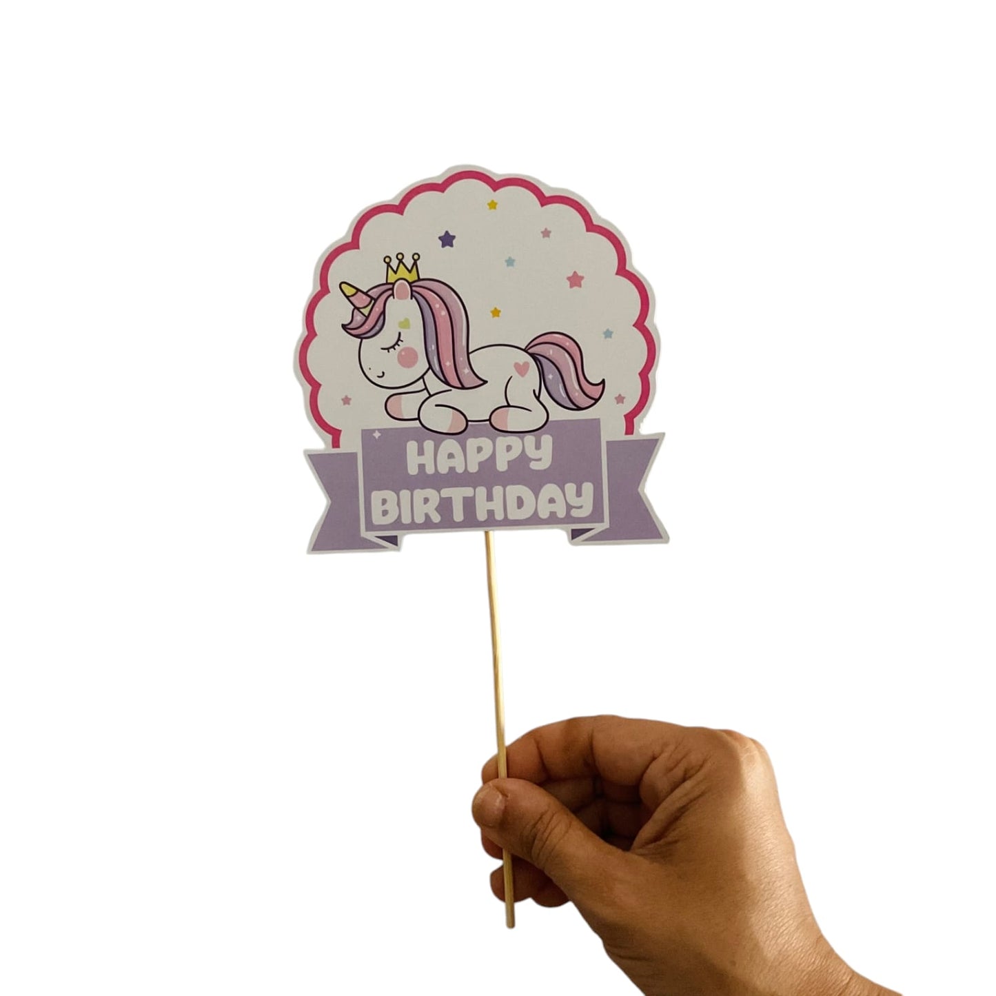 Unicorn Theme Cake Topper – Pack of 1