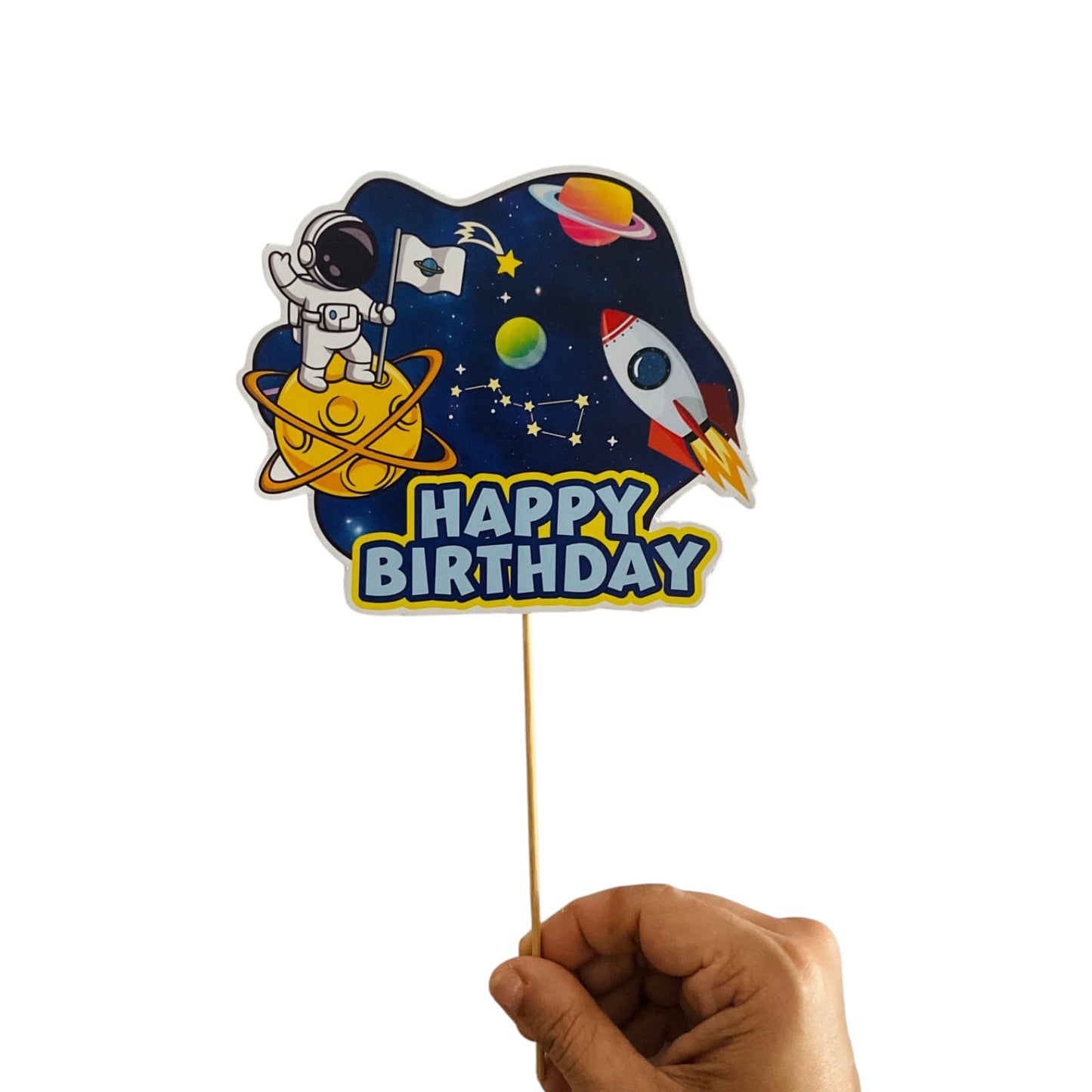 Space Theme Cake Topper – Pack of 1