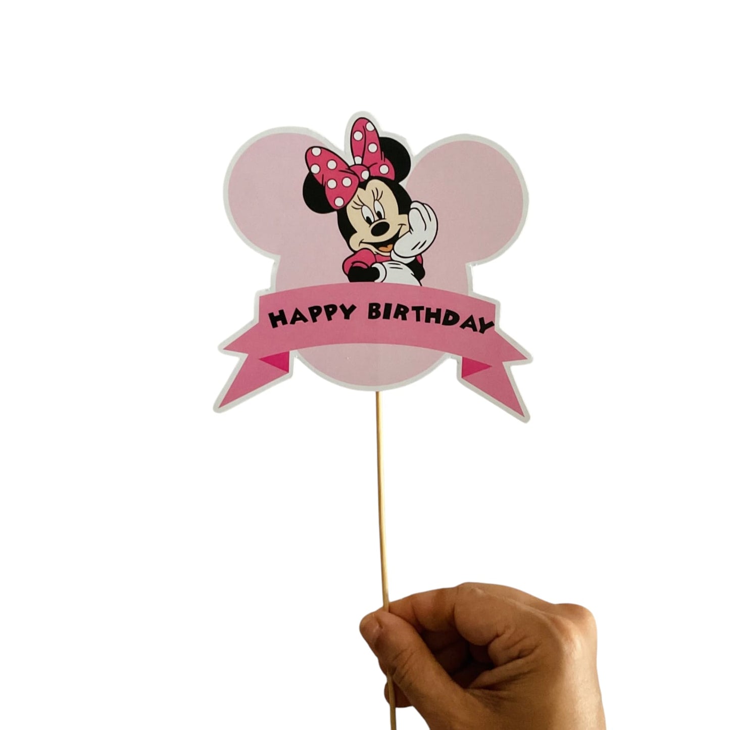 Minnie Mouse Theme Cake Topper – Pack of 1