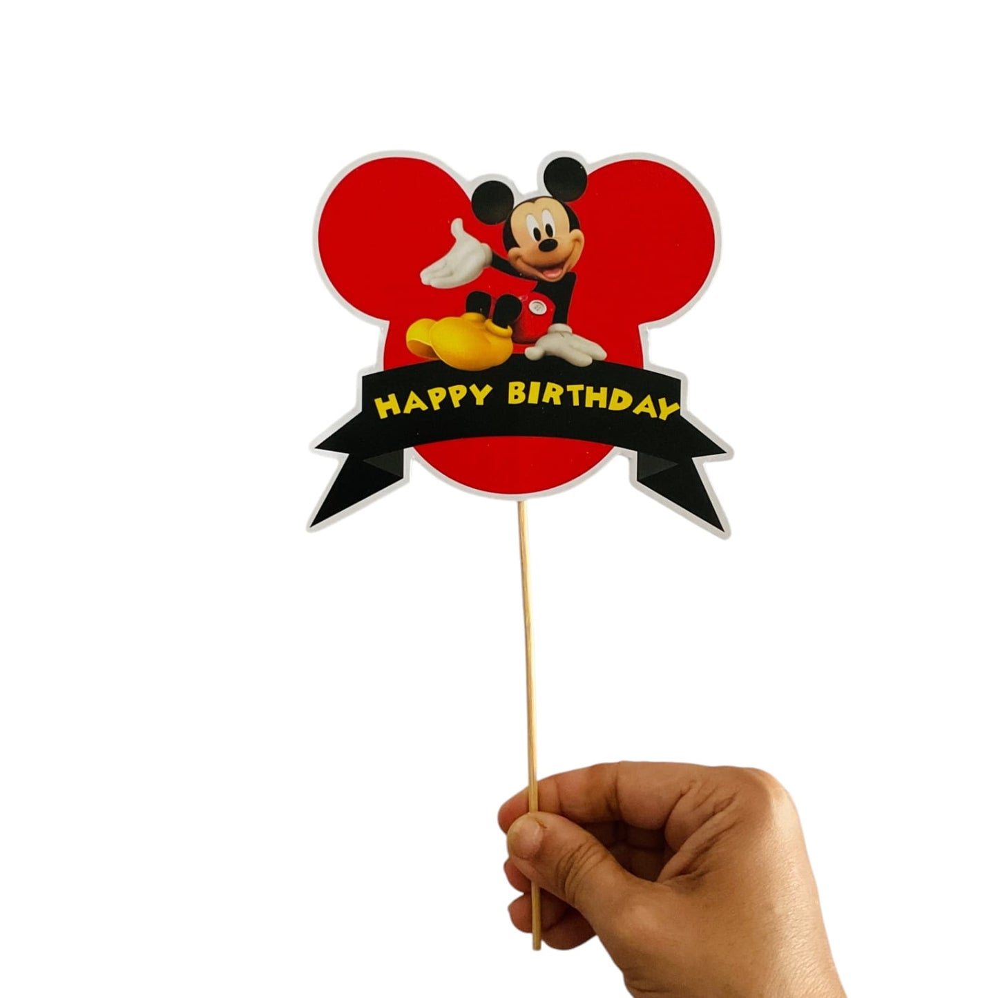 Mickey Mouse Theme Cake Topper – Pack of 1