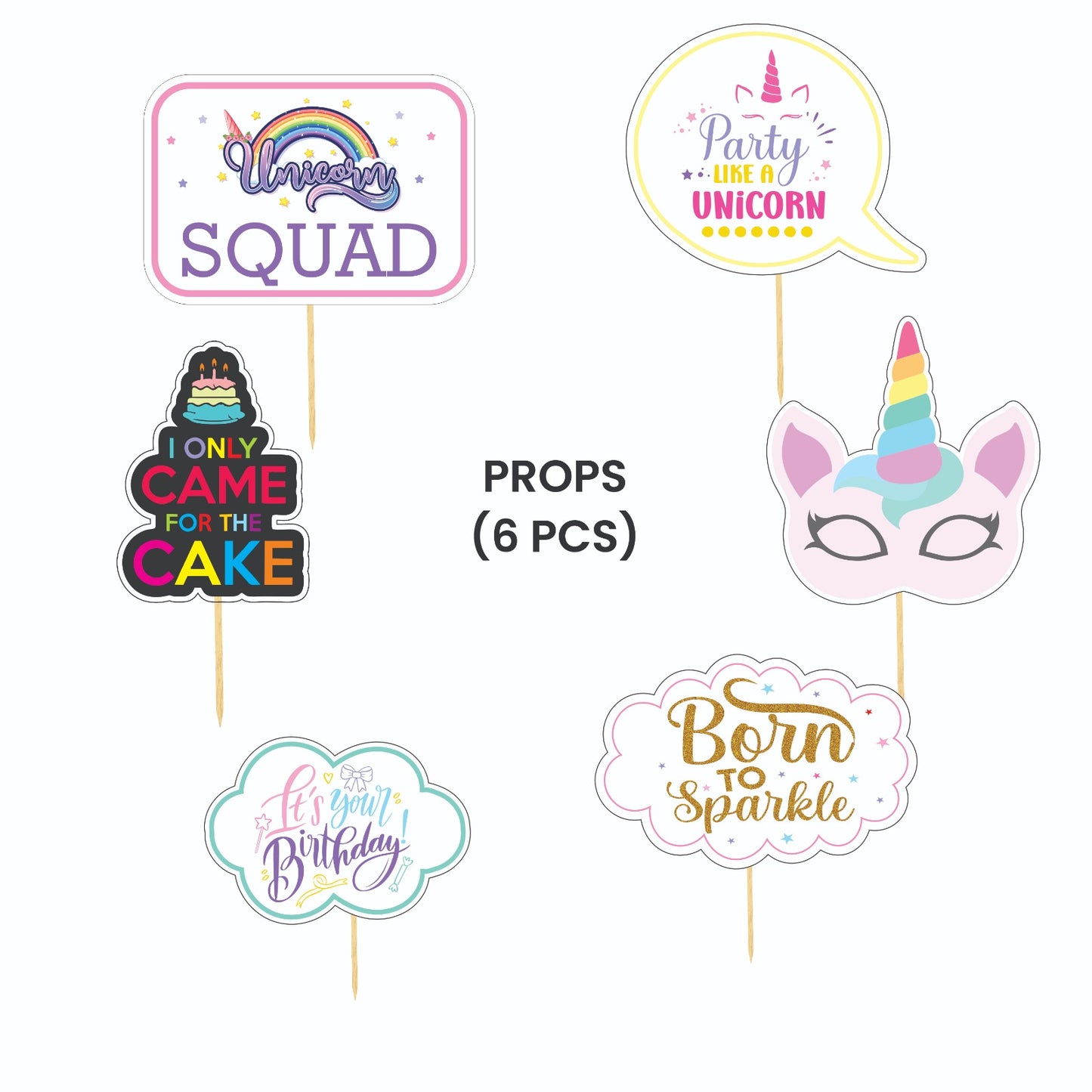 Unicorn Theme – Props Pack (6 pcs)