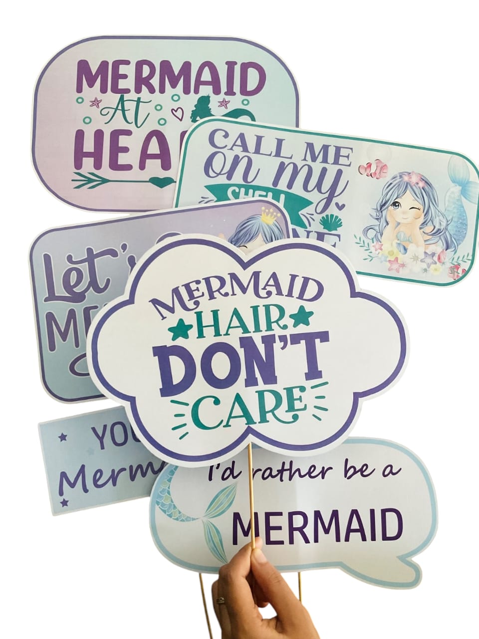 Mermaid Theme – Props Pack (6 pcs)