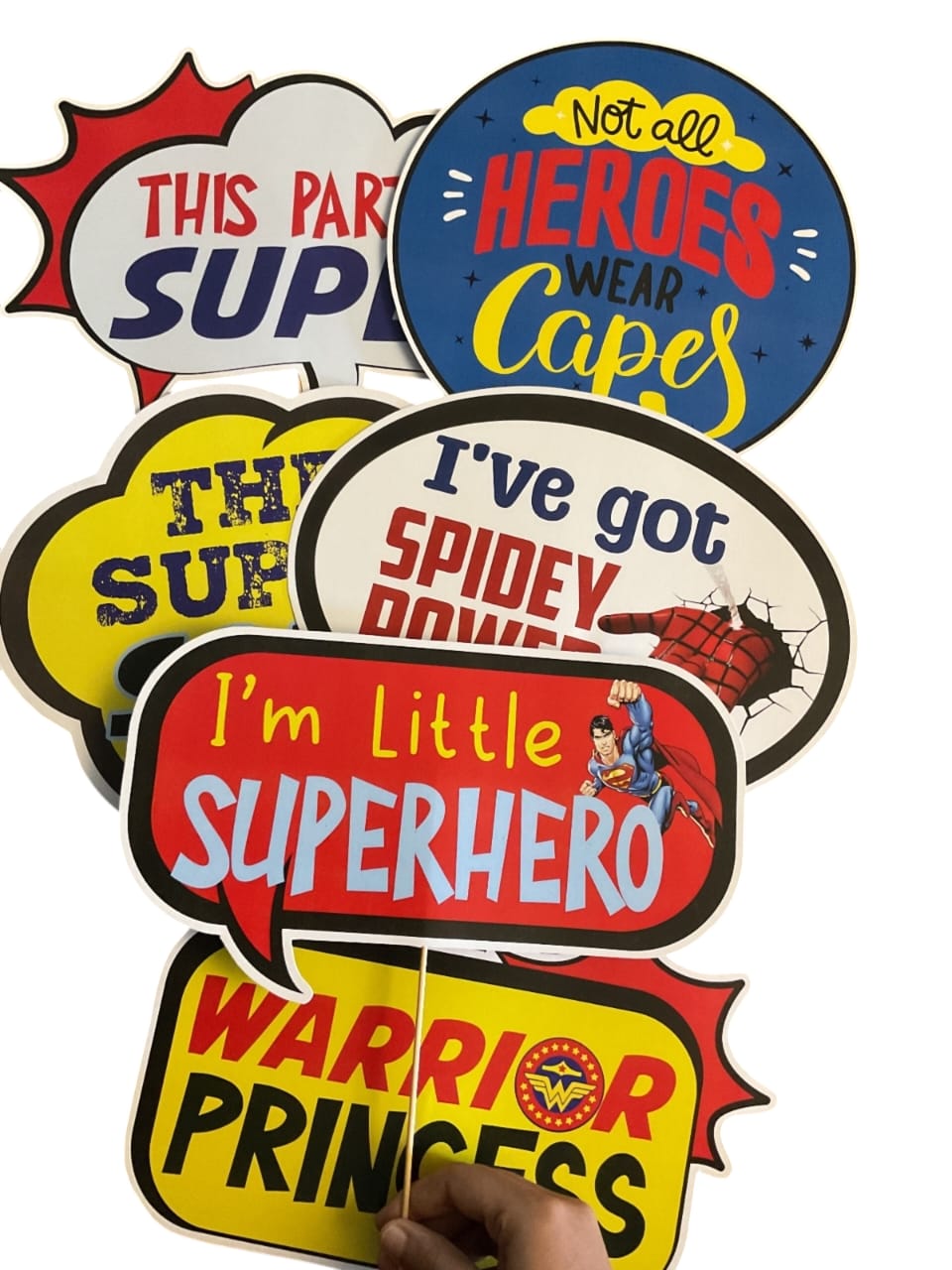 SuperHero Theme – Props Pack (6 pcs)