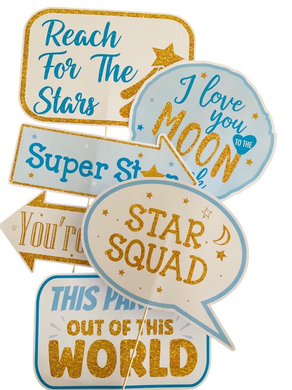 Blue star Theme – Props Pack (6 pcs)