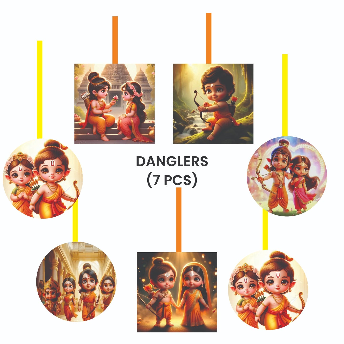 Ramayana Theme – Danglers Pack (7 pcs)