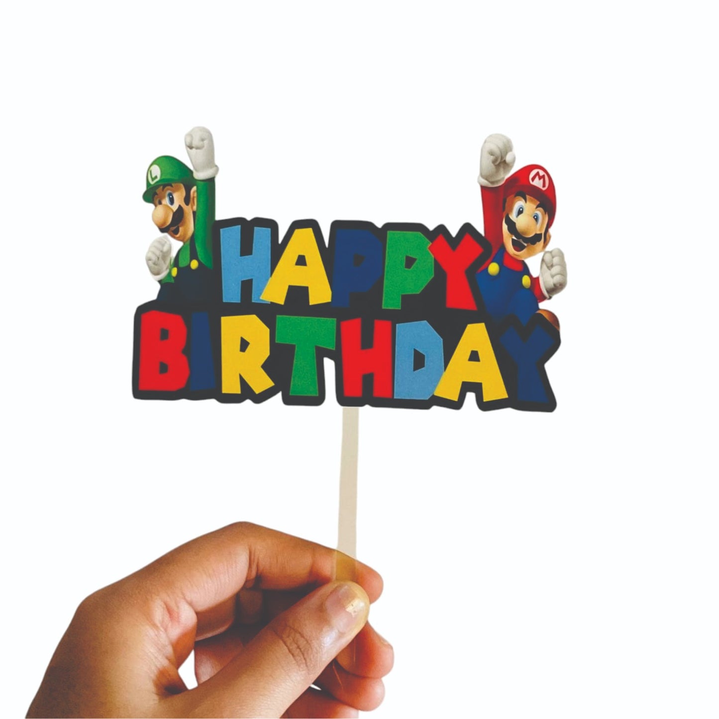 Super Mario Theme Cake Topper – Pack of 1