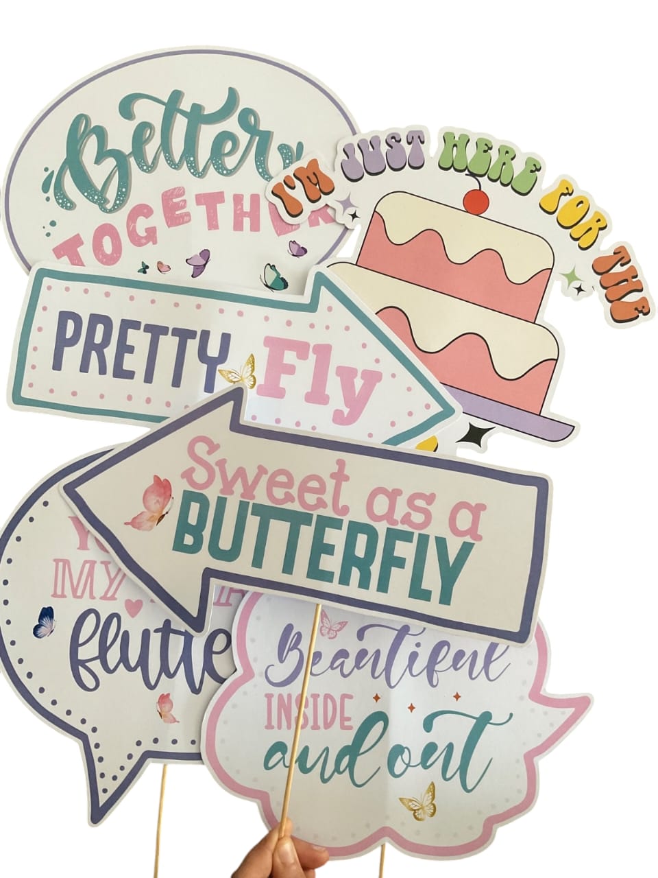 Butterfly Theme – Props Pack (6 pcs)