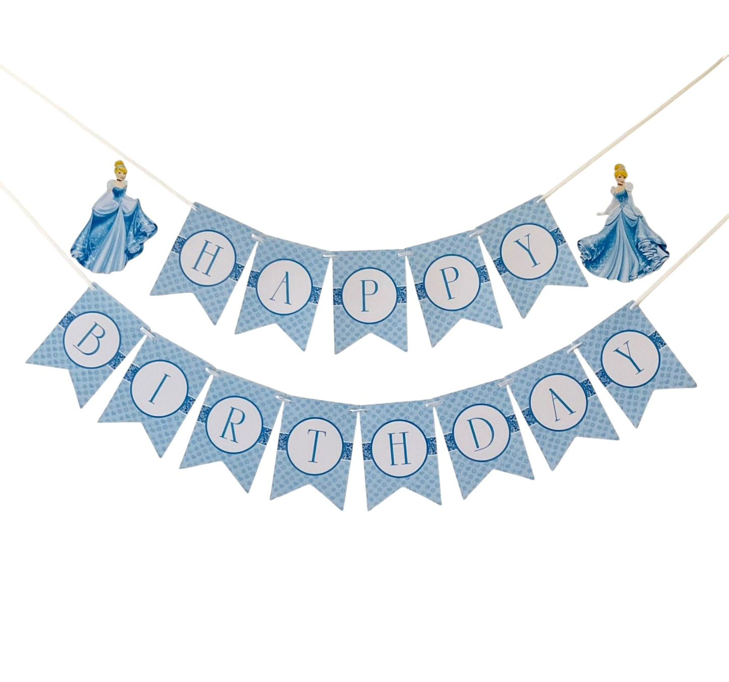 Cinderella theme: Happy Birthday Banner