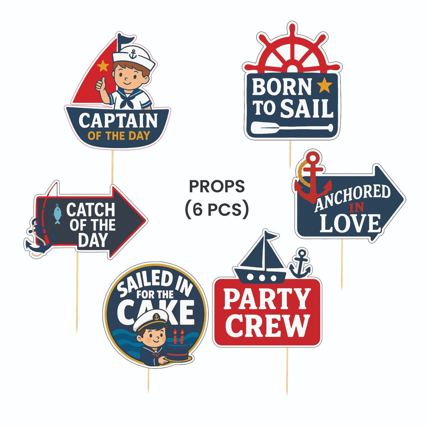 Nautical Theme – Props Pack (6 pcs)