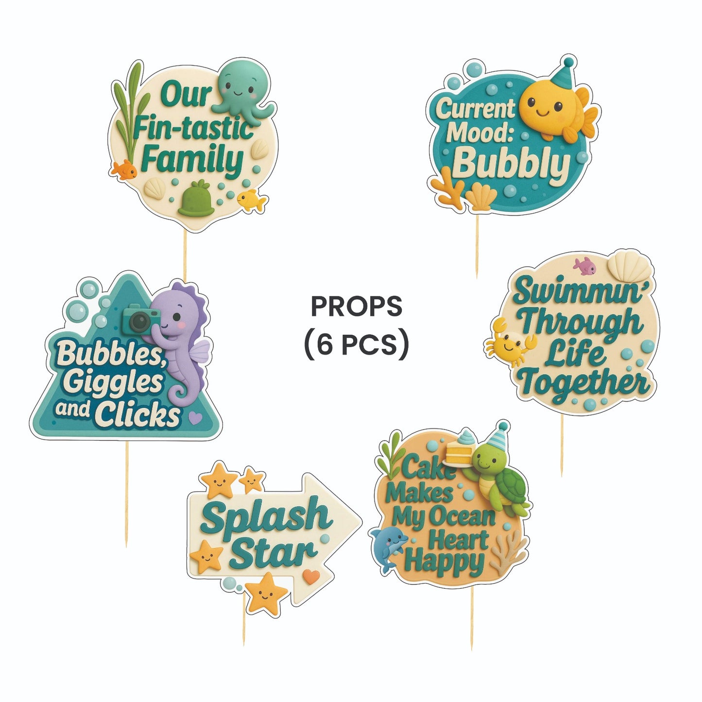 Underwater Theme – Props Pack (6 pcs)