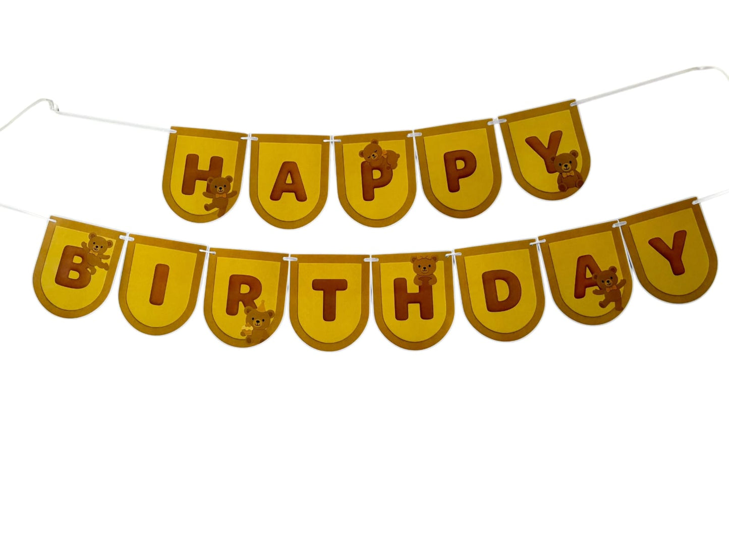 Teddy Bear theme: Happy Birthday Banner