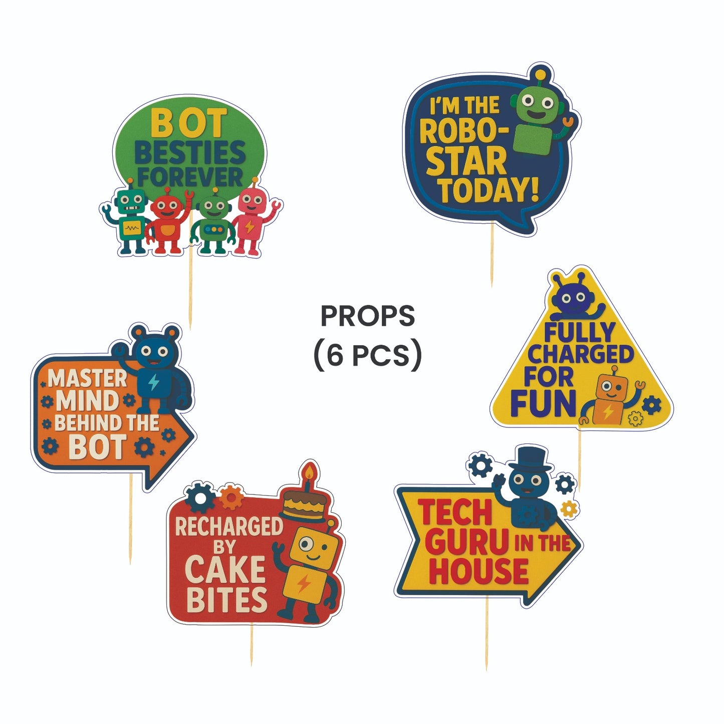Robot Theme – Props Pack (6 pcs)