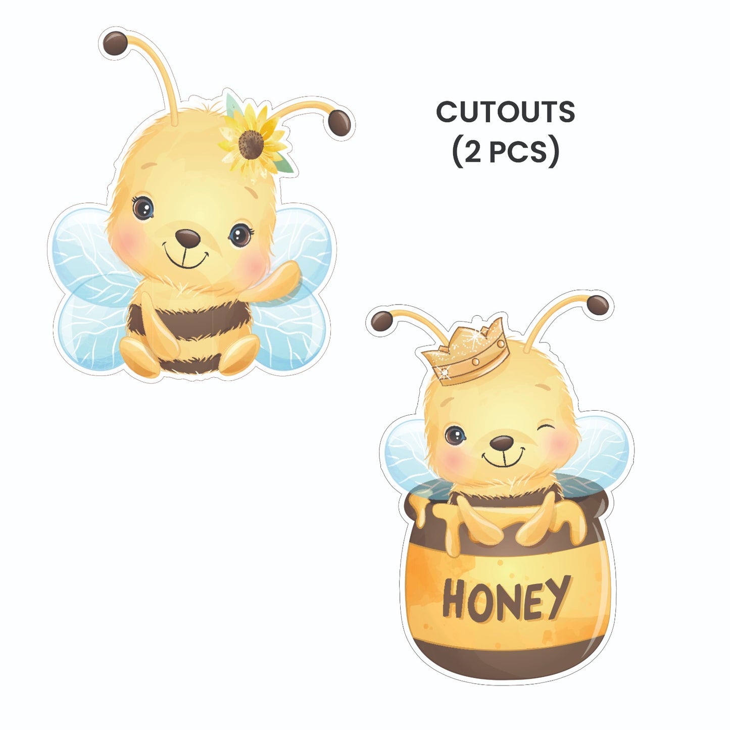 Honey Bee Theme – Cutout Pack (2 pcs)