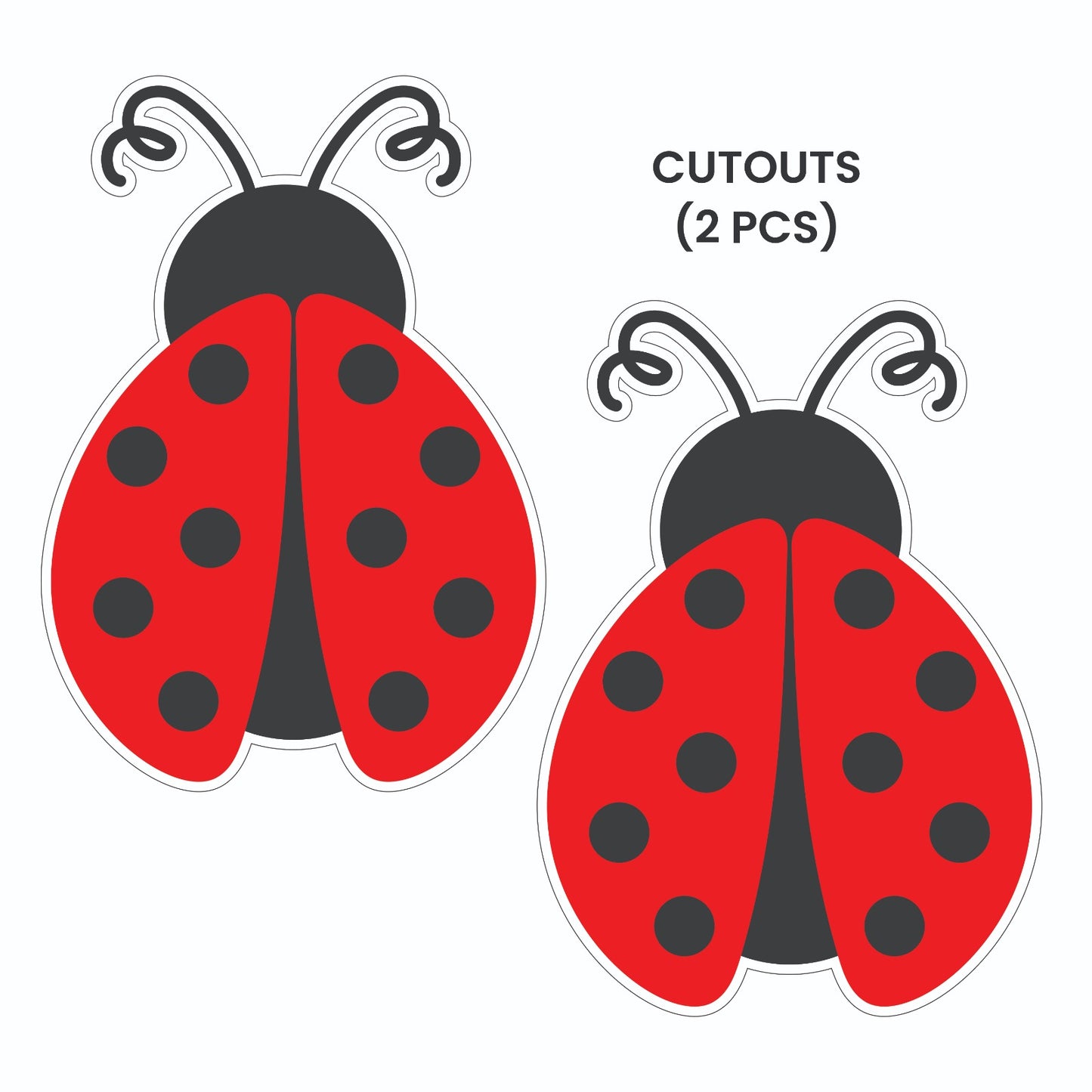 Lady Bug Theme – Cutout Pack (2 pcs)