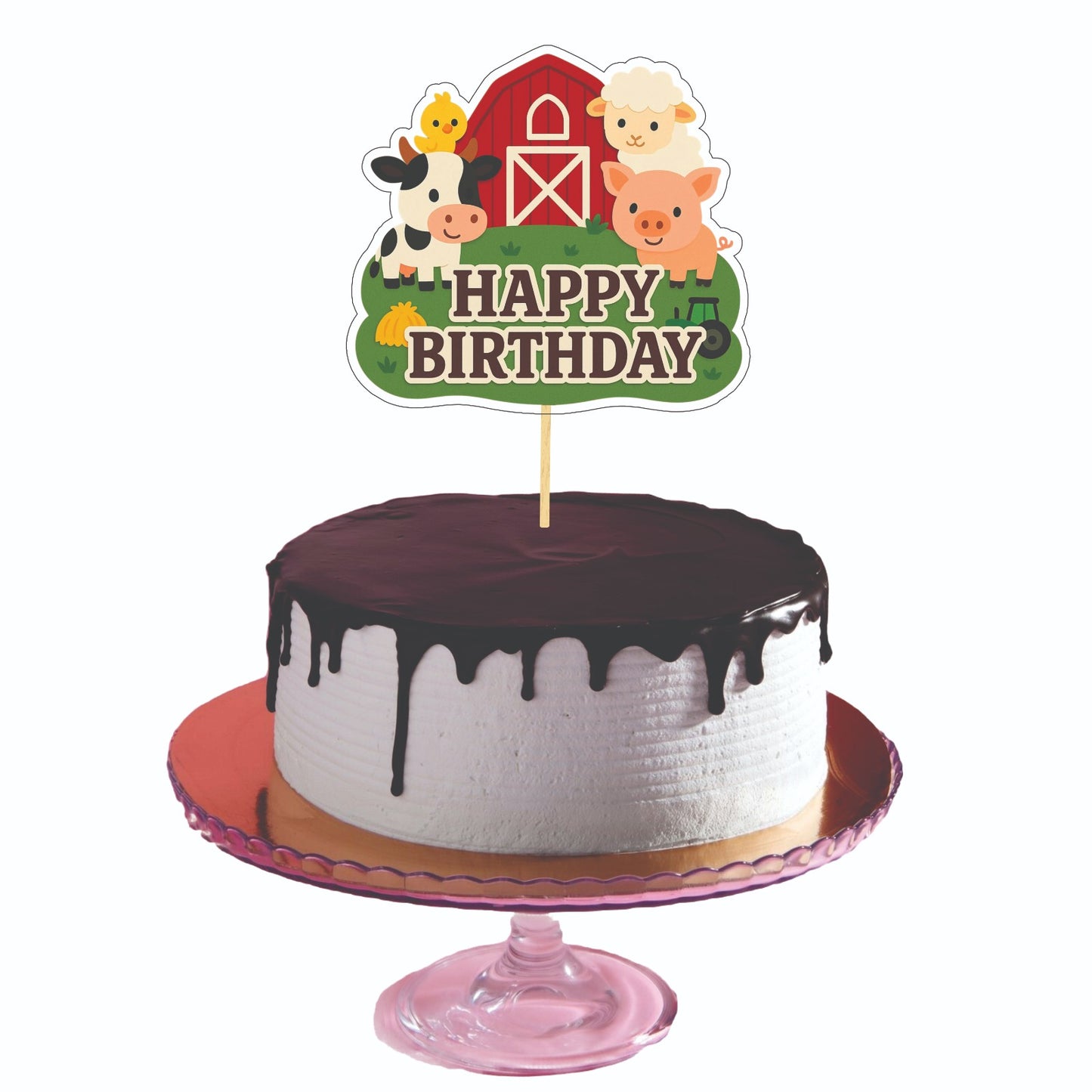 Farm Theme Cake Topper – Pack of 1