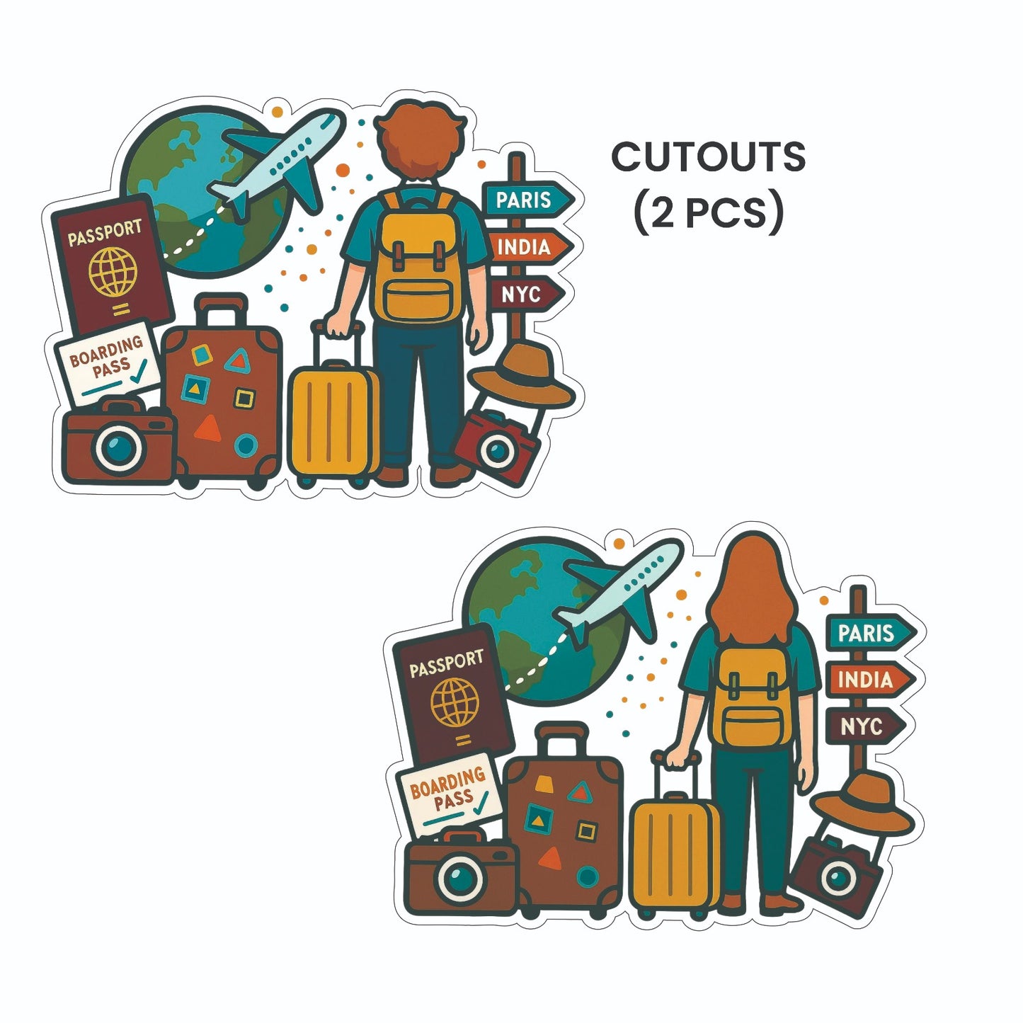 Travel Theme – Cutout Pack (2 pcs)