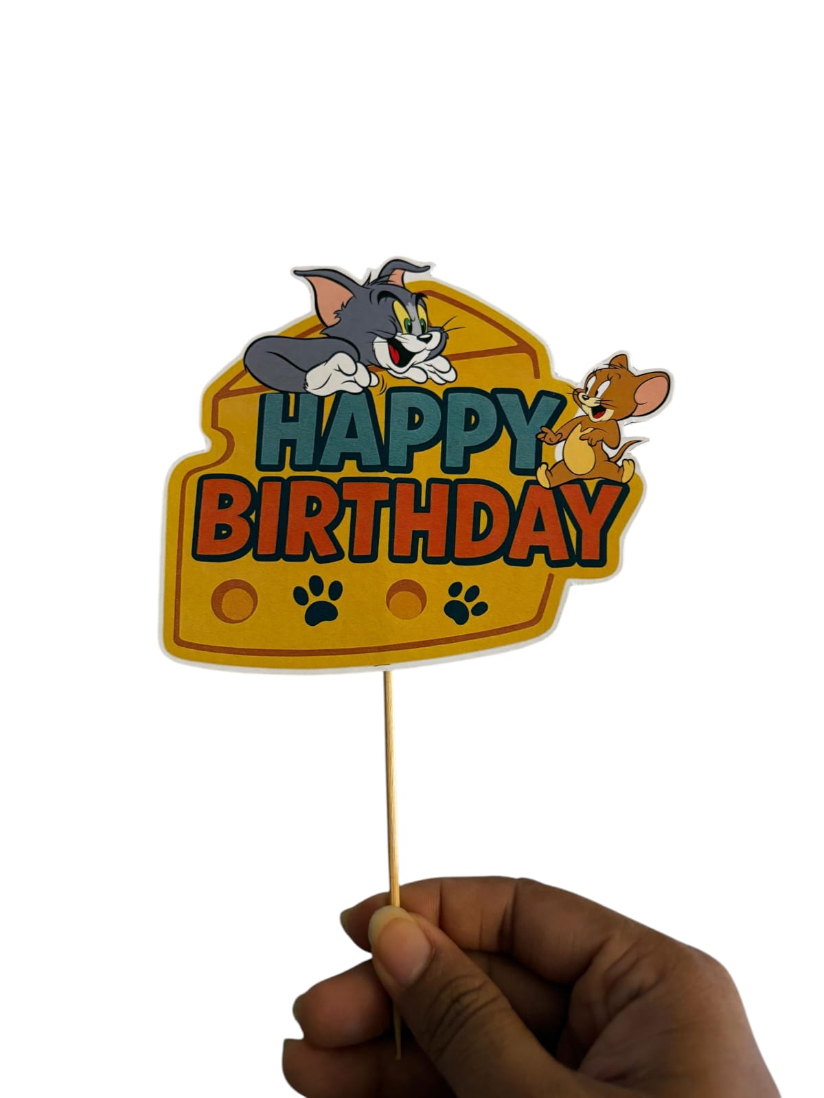 Tom and Jerry Theme Cake Topper – Pack of 1