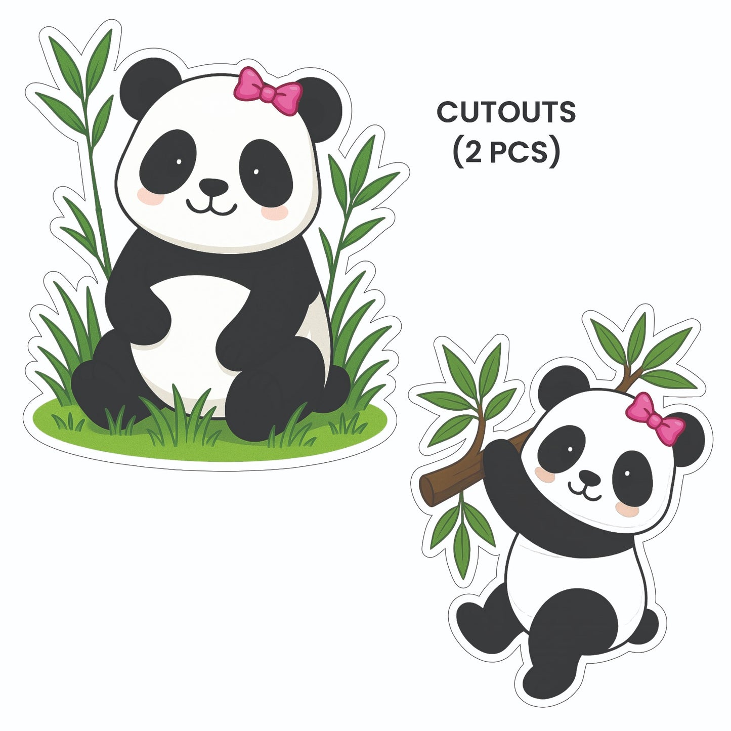 Panda Girl Theme – Cutout Pack (2 pcs)