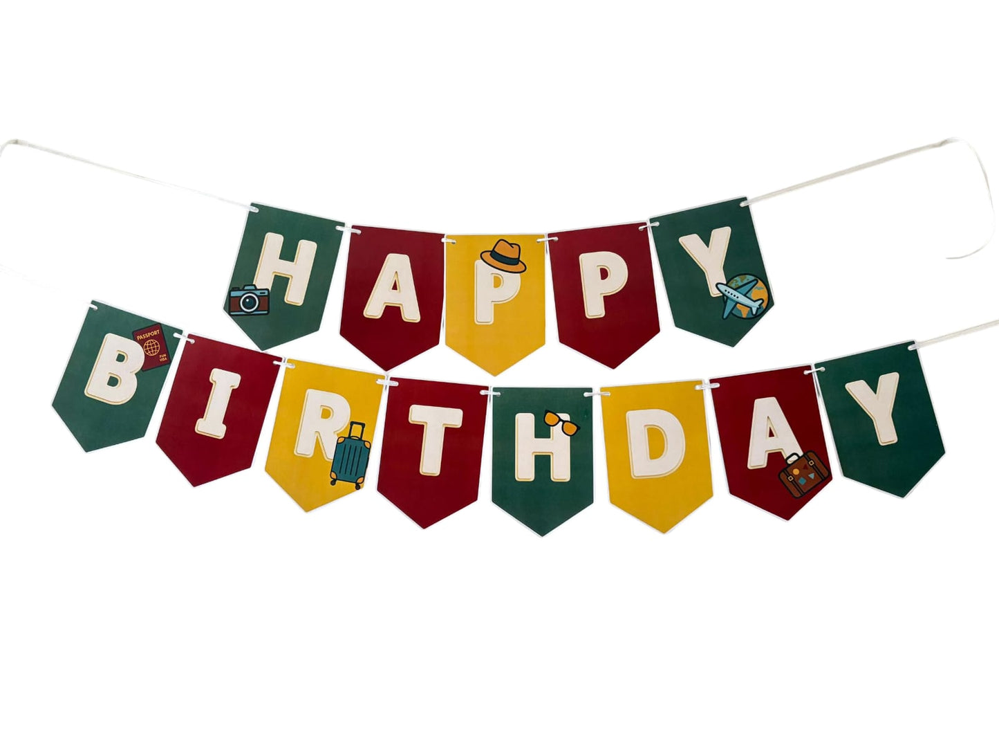 Travel theme: Happy Birthday Banner