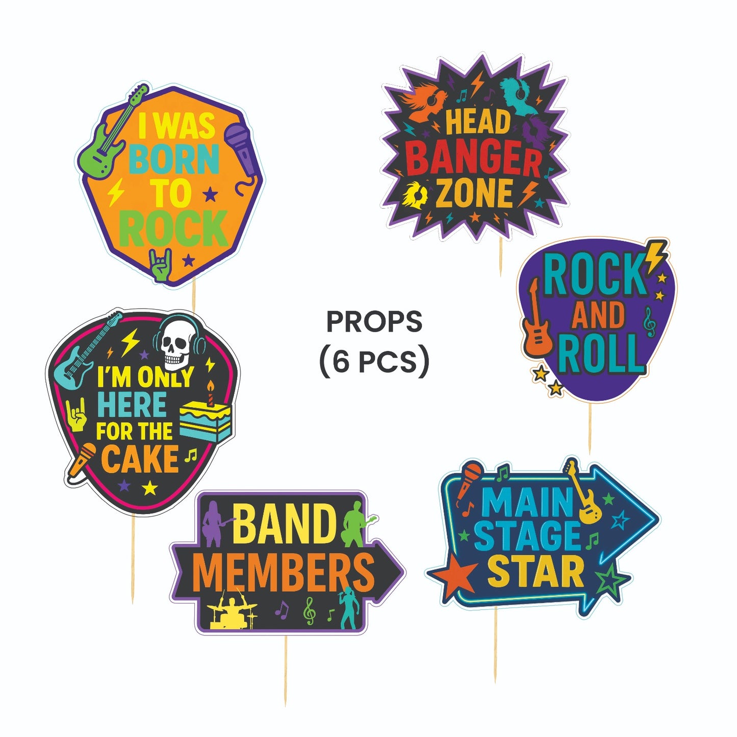 Rockstar Theme – Props Pack (6 pcs)