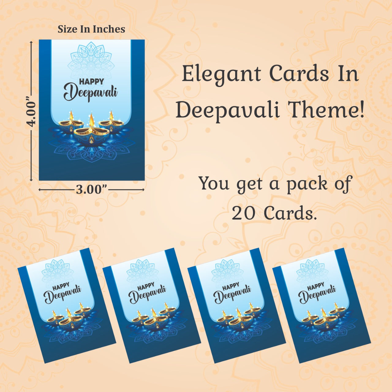 Diwali thank you card