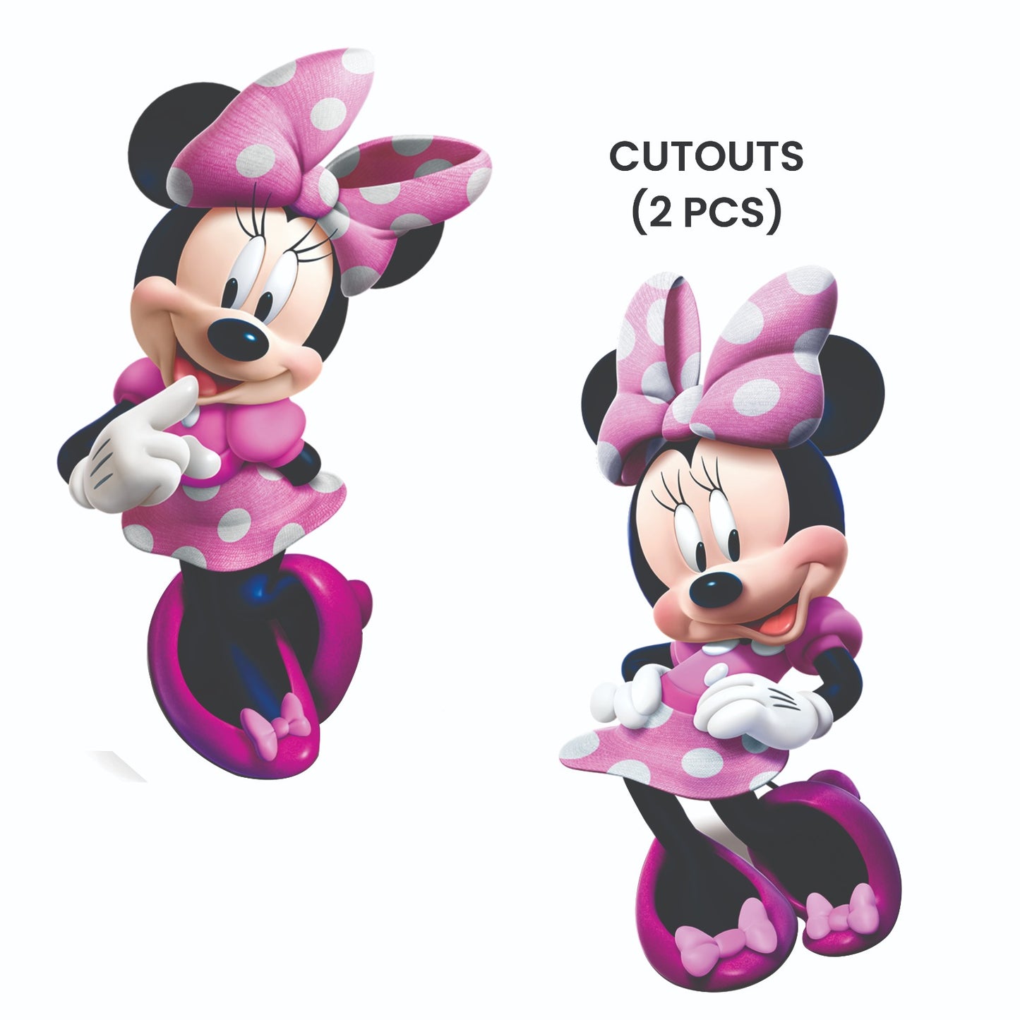 Minnie Mouse Theme – Cutout Pack (2 pcs)