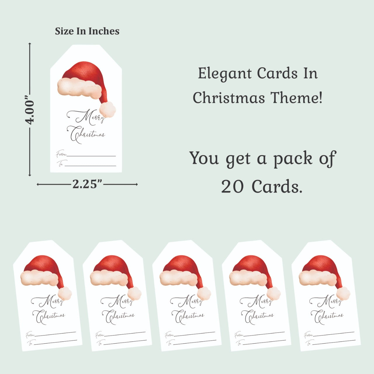 Christmas thank you card