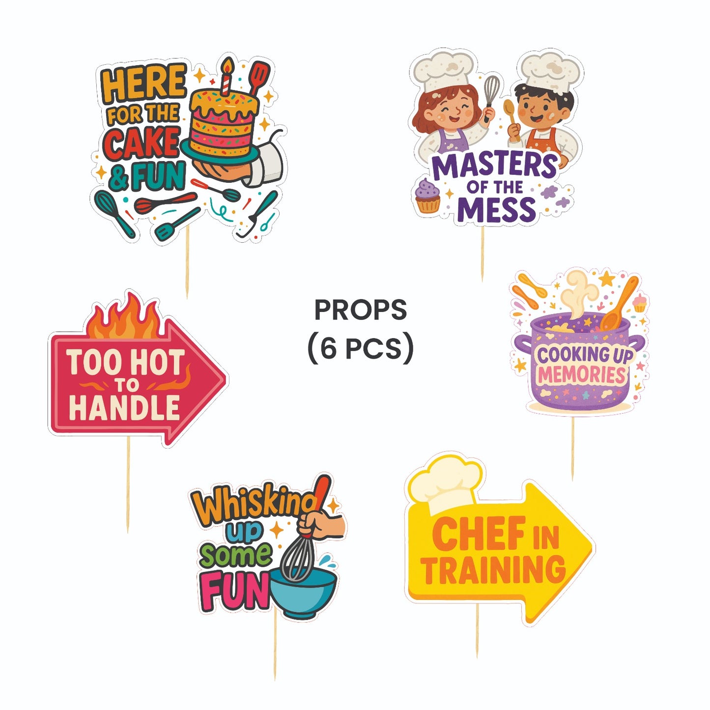 Little Chef Theme – Props Pack (6 pcs)