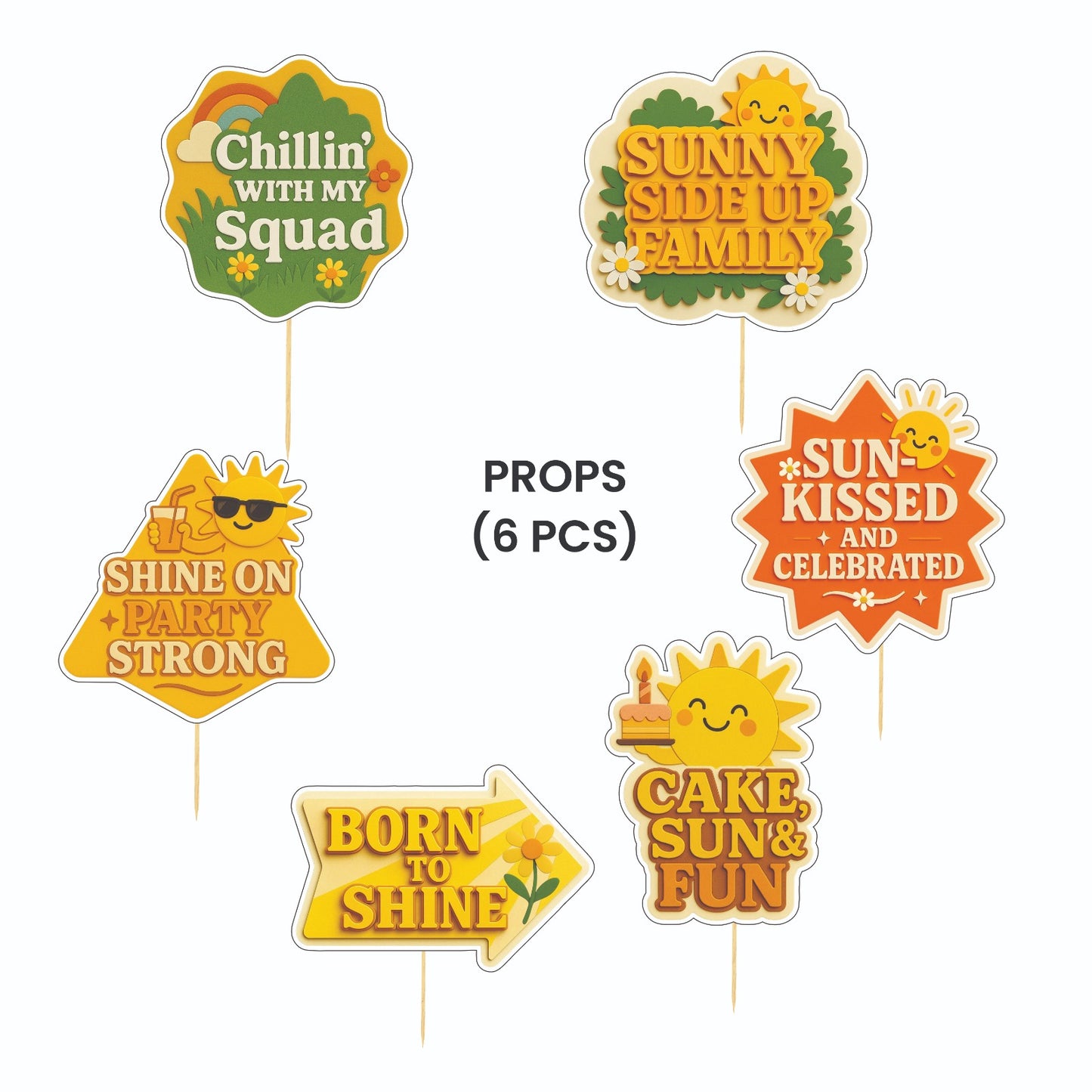 Sunshine Theme – Props Pack (6 pcs)