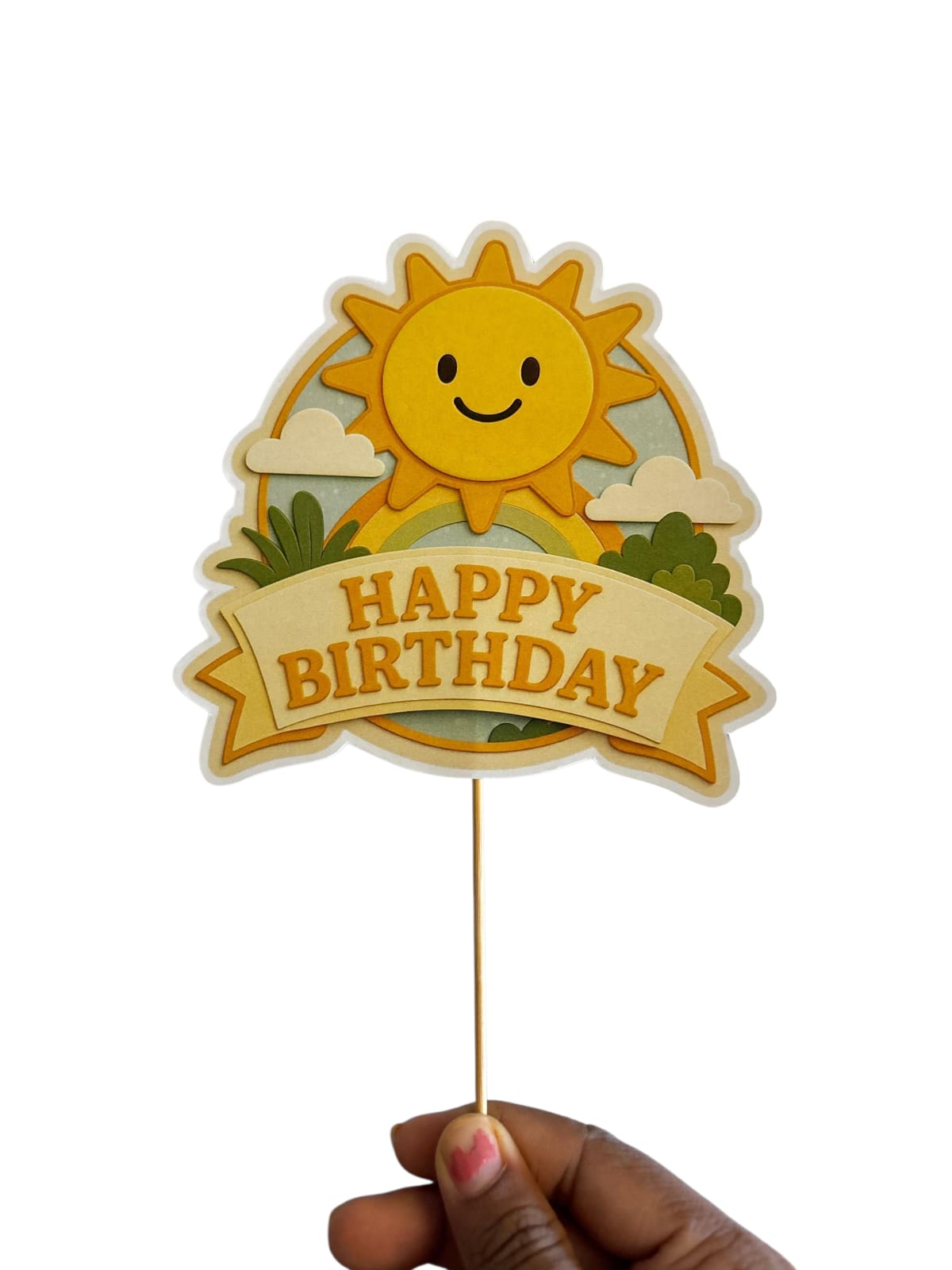 Sunshine Theme Cake Topper – Pack of 1