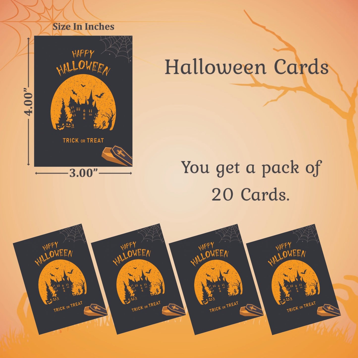 Halloween thank you card