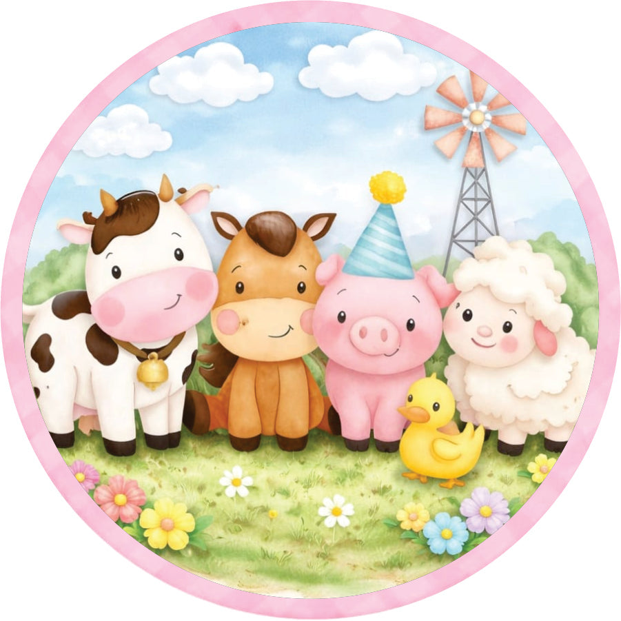 Pink Farm Theme Decoration