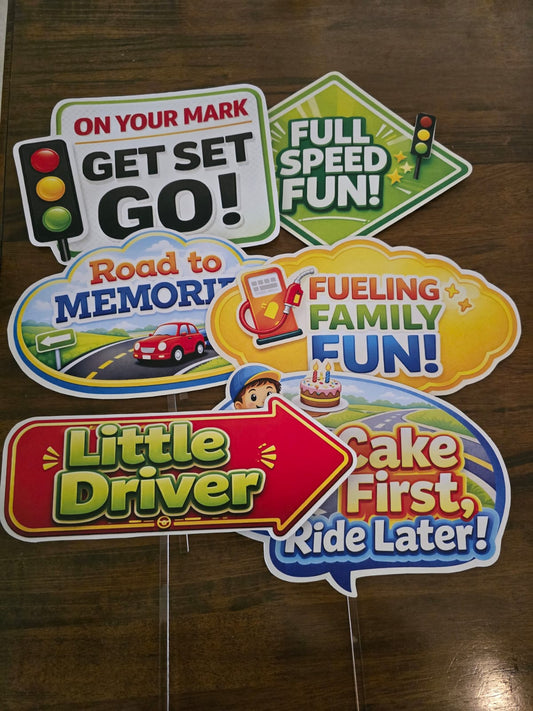 Car Theme – Props Pack (6 pcs)