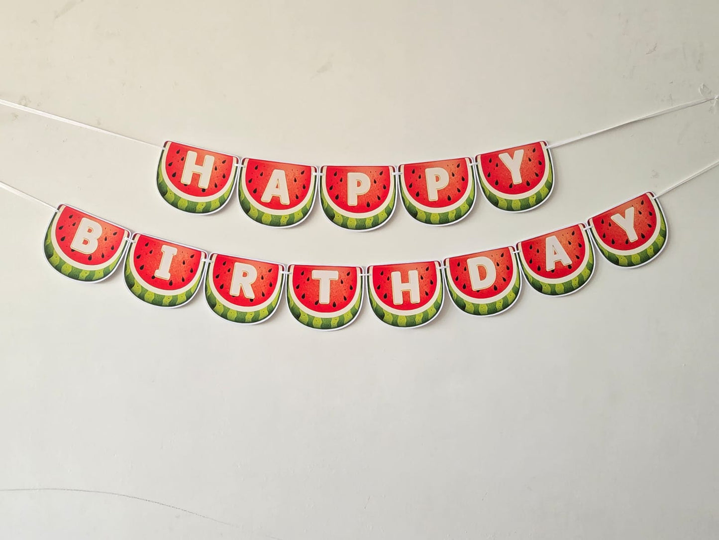 Watermelon Theme : Happy Birthday Banner