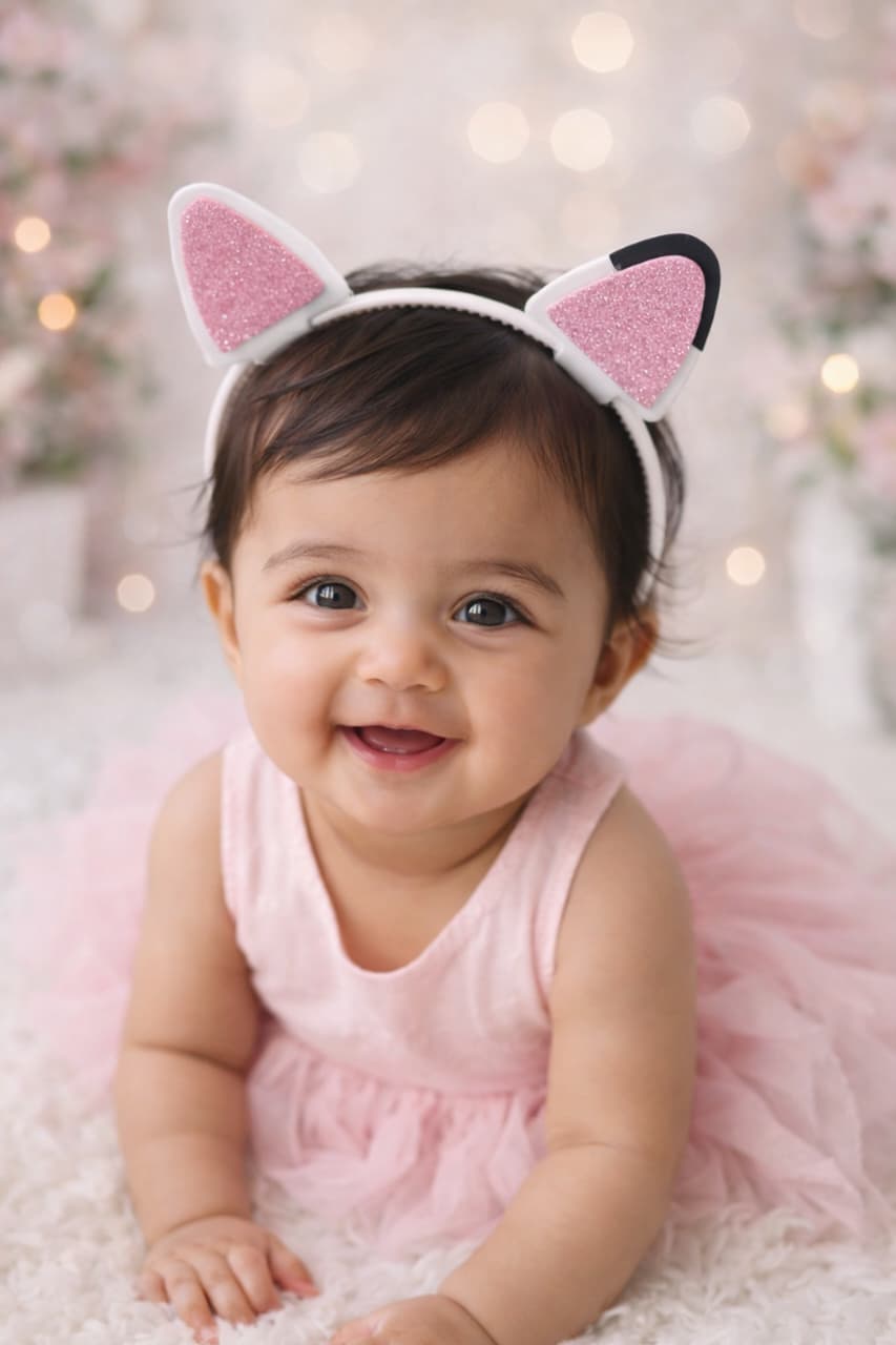 Gabby's Dollhouse Theme – Cute Cat Ear Hairbands – Pack of 10