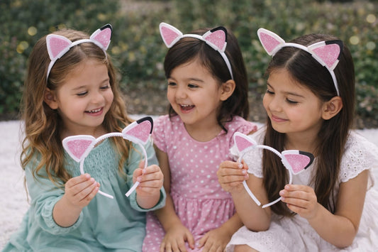 Gabby's Dollhouse Theme – Cute Cat Ear Hairbands – Pack of 10