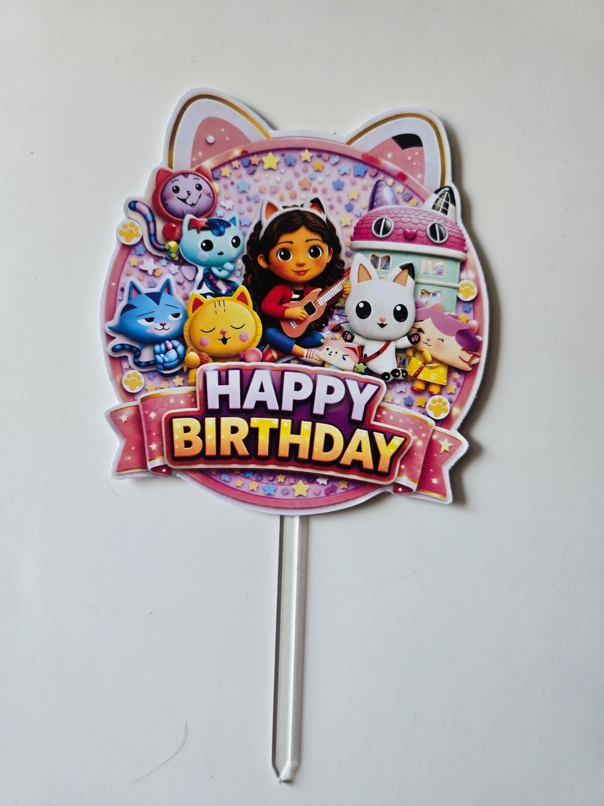 Gabby's Dollhouse Theme Cake Topper – Pack of 1