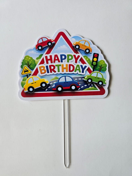Car Theme Cake Topper – Pack of 1
